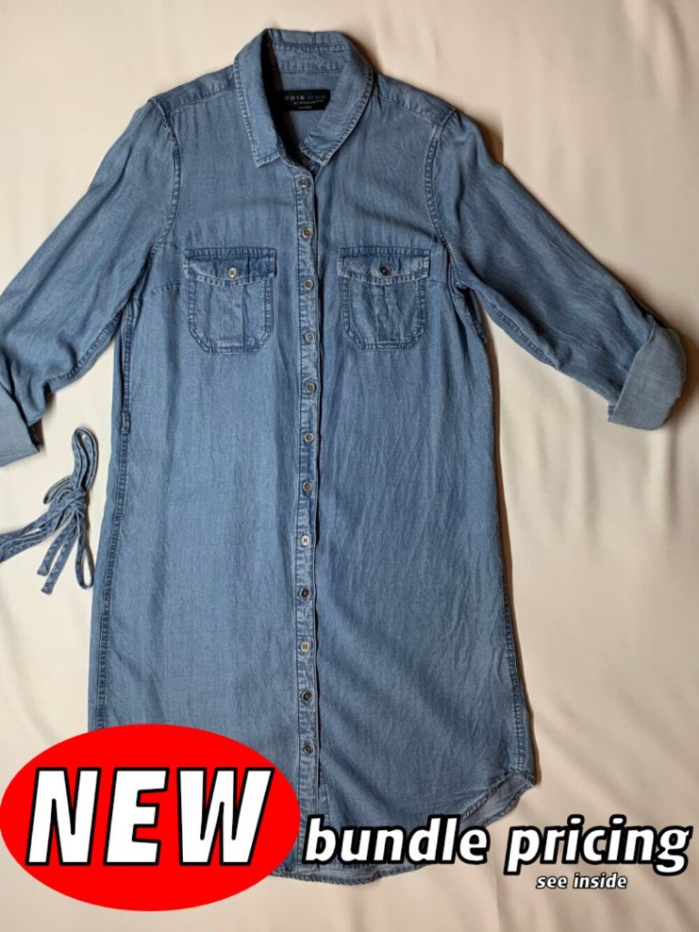 Parasuco Jeans-Like Long Shirt Size Small